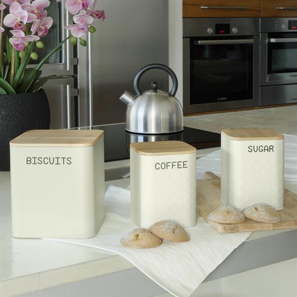SET 3 BARATTOLI DA CUCINA CM. 10,5 X 10,5 X H14,5