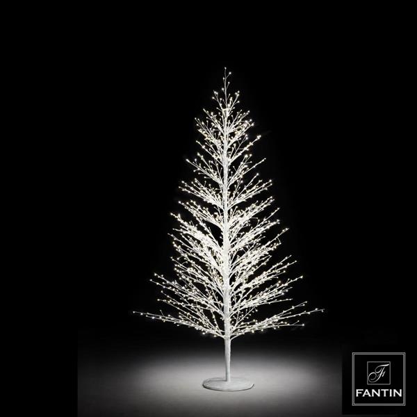 ALBERO DI NATALE BIANCO ABETE 1000 LED CM. H120