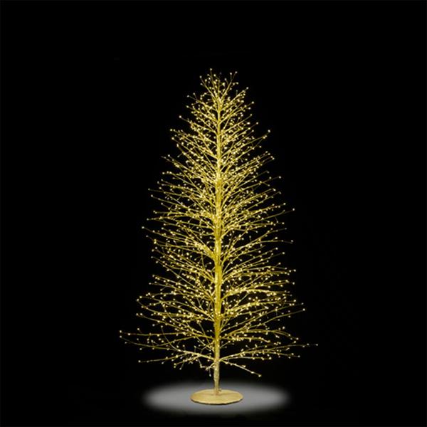 ALBERO DI NATALE GOLD ABETE 2000 LED CM. H180