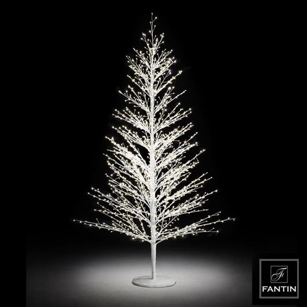 ALBERO DI NATALE BIANCO ABETE 2700 LED CM. H210