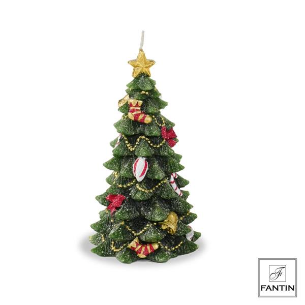 SET 4 CANDELE ALBERO DI NATALE CM. Ø10XH17