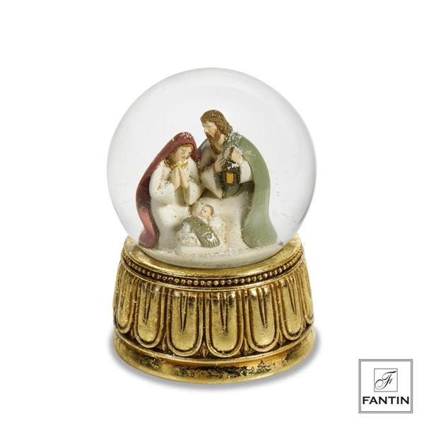 BOULE DE NEIGE CARILLON S.FAMIGLIA ORO CM. Ø10XH14,5