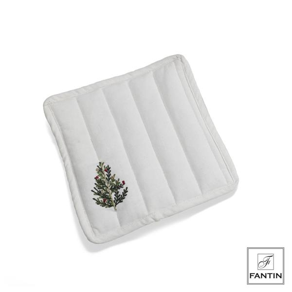 SET 2 PRESINE BIANCHE CON ALBERO CM.20X20