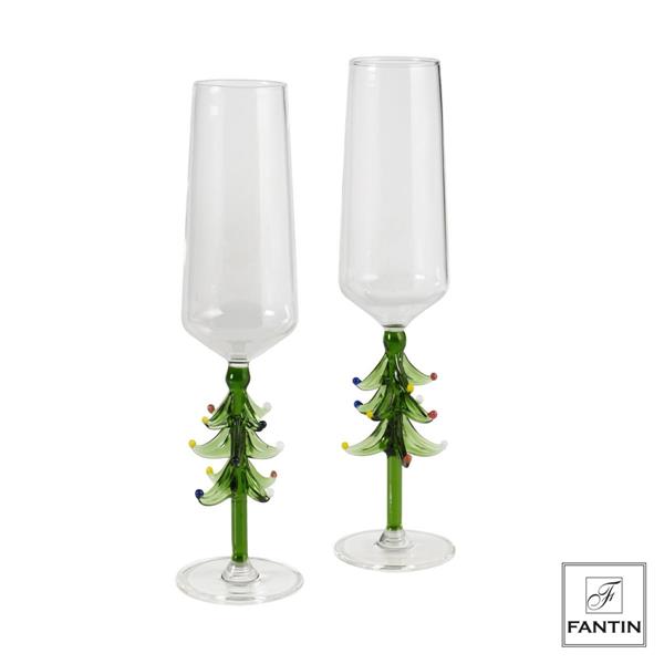 SET 2 CALICI ALBERO DI NATALE CM. H26