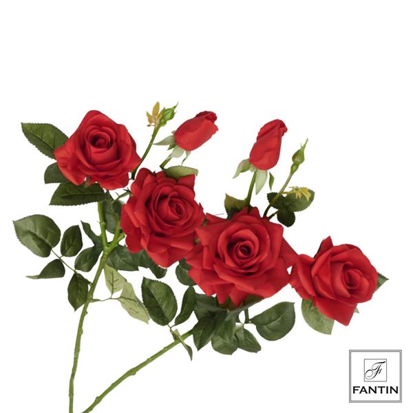 BOUQUET ROSE ROSSE 6 STELI, 18 ROSE (3XSTELO) CM. 73,5