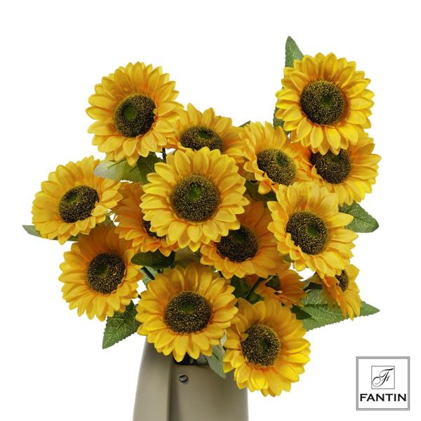 BOUQUET GIRASOLI 6 STELI, 18 GIRASOLI (3XSTELO) CM. 90