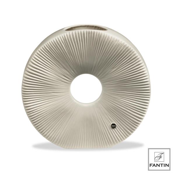 VASO CERAMICA HELIOS BIANCO CM. 30 X 6,5 X H28,5