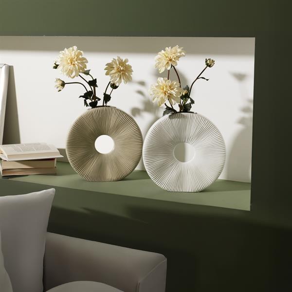 VASO CERAMICA HELIOS BIANCO CM. 30 X 6,5 X H28,5