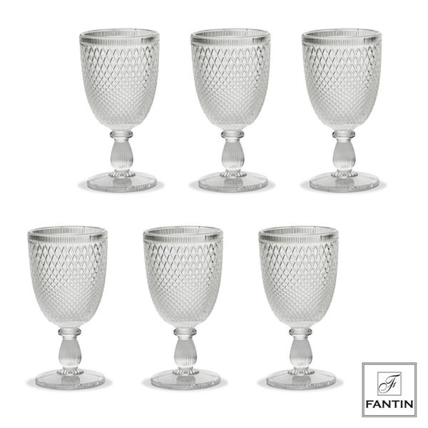 SET 6 CALICI VINO TRASPARENTI  320 ml
