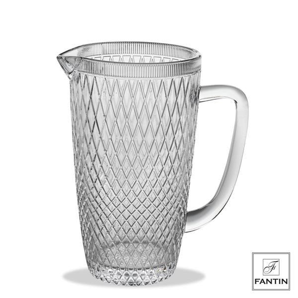 CARAFFA VETRO TRASPARENTE CM. H21  1,3L