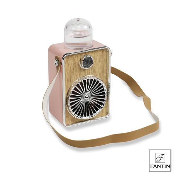 VENTILATORE E NEBULIZZATORE ROSA CM. 7 X 4,5 X H13,5