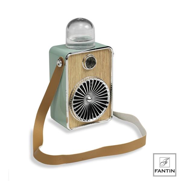 VENTILATORE E NEBULIZZATORE VERDE MENTA CM. 7 X 4,5 X H13,5