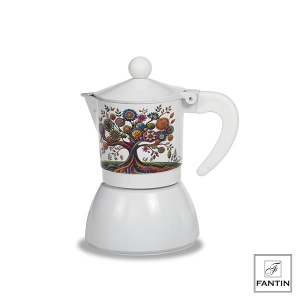 MOKA ALBERO VITA INDUZIONE 3 TAZZE CM. 14X10XH17