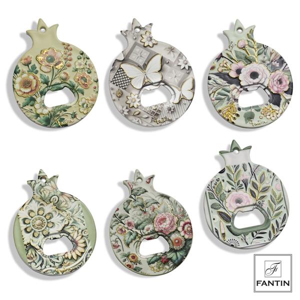 APRIBOTTIGLIA CALAMITA MELOGRANO 12 PEZZI ASS.(6 DECORI-2X)CM.5,5X14