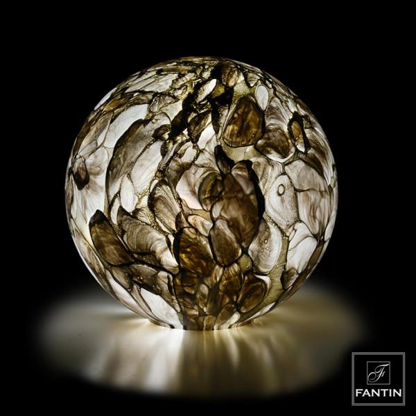 LAMPADA SFERA MARMOREO CM. Ø28,5XH28