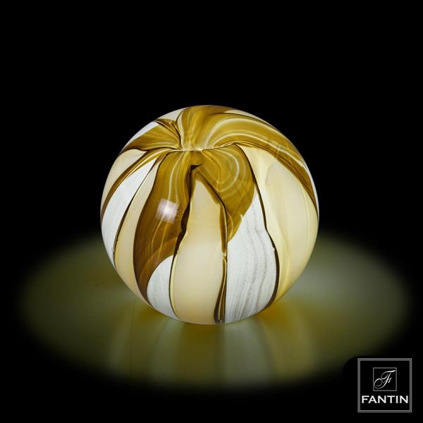 LAMPADA LED SFERA GIALLA CM. Ø12XH11,5