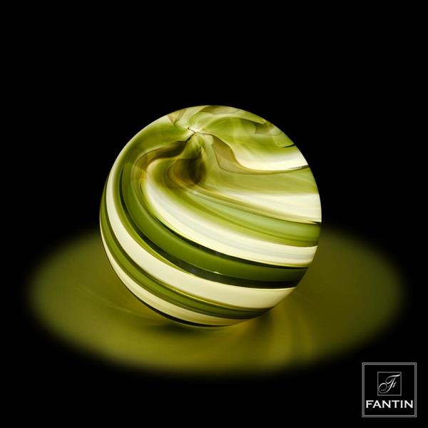LAMPADA LED SFERA VERDE CM. Ø12XH11,5