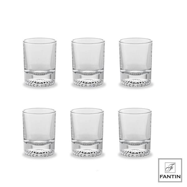 SET 6 BICCHIERI LIQUORE VETRO 45 ml