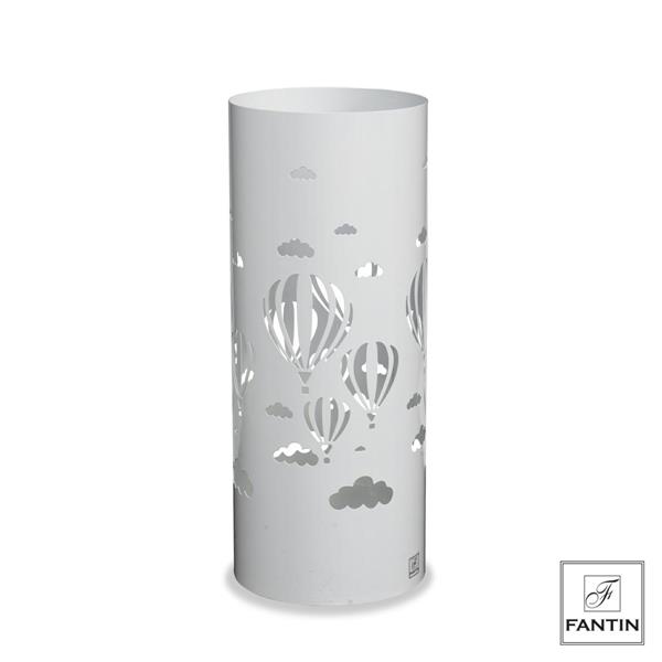 PORTA OMBRELLI MONGOLFIERE BIANCO CM.19,5X19,5XH49