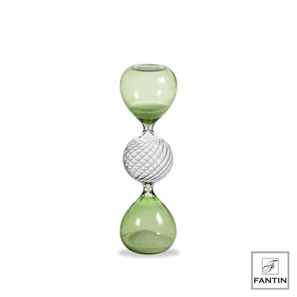 CLESSIDRA VERDE SABBIA BIANCA CM. H16   5 MINUTI