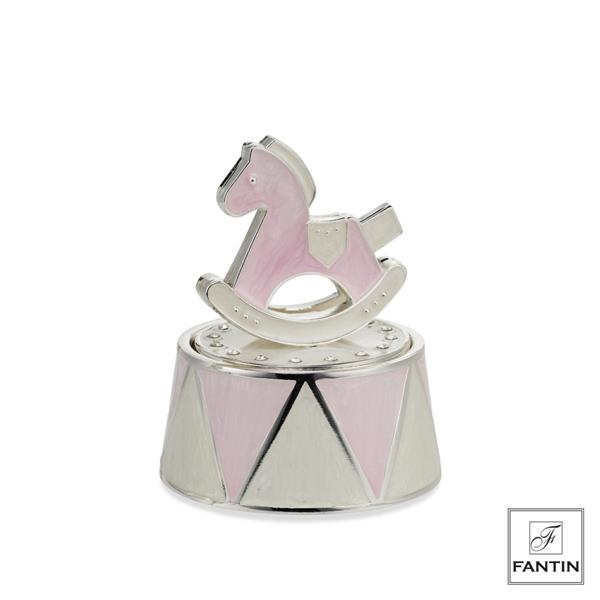 CAVALLINO CARILLON ROSA CM. Ø7,9XH9,6