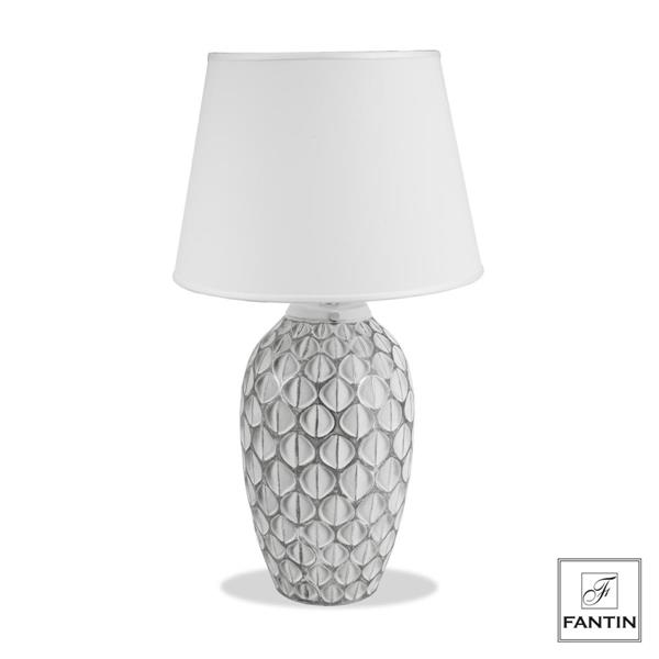 LAMPADA POLIRESINA ECLISSE WHITE SILVER CM. Ø35XH63