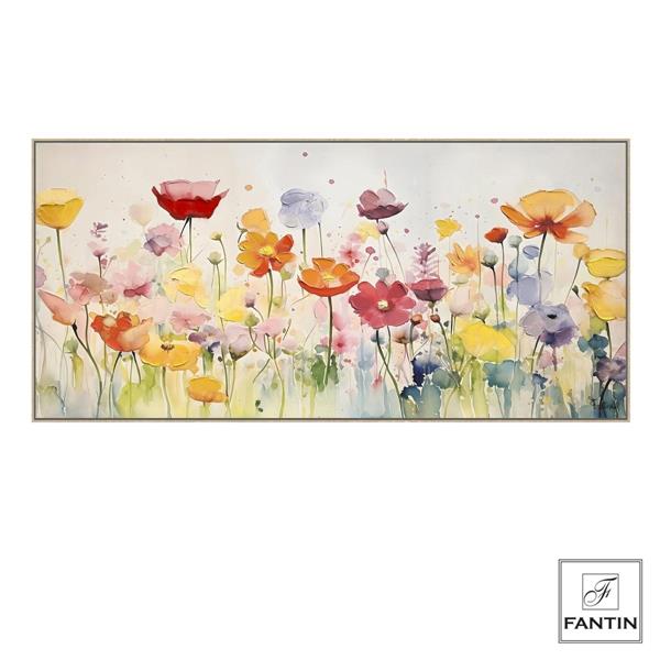* QUADRO CON CORNICE GIOIA FLOREALE CM. 150X70