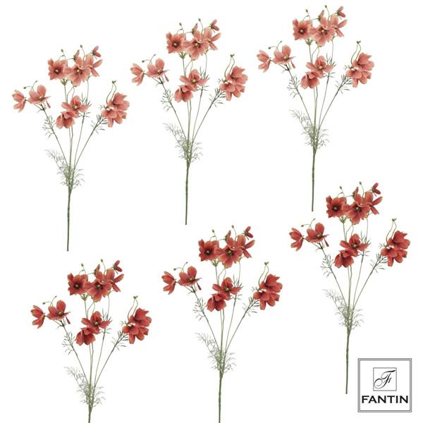 COMPOSIZIONE COSMOS REAL TOUCH TONALITA' ARANCIO 6 STELI 3XCOL.CM.88