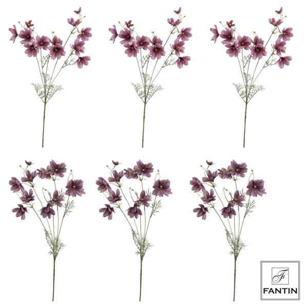 COMPOSIZIONE COSMOS REAL TOUCH TONALITA' ROSA 6 STELI 3XCOL.CM.88