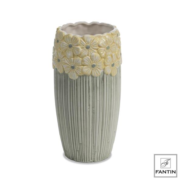 VASO MARGHERITE GIALLE CM. Ø13,5XH26,5