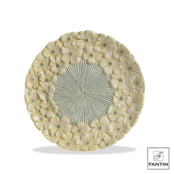 PIATTO MARGHERITE GIALLE CM. Ø23,5XH3