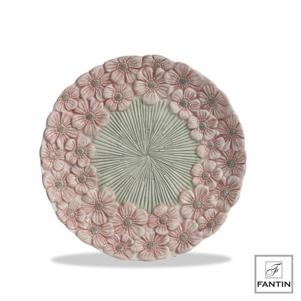 PIATTO MARGHERITE ROSA CM. Ø23,5XH3