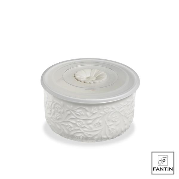 CONTENITORE PORCELLANA ROSE CM. Ø10,5XH6