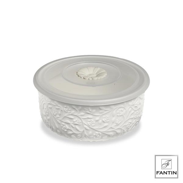 CONTENITORE PORCELLANA ROSE CM. Ø13,5XH6,5