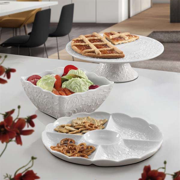 ALZATA PORCELLANA ROSE CM. Ø25,5XH8