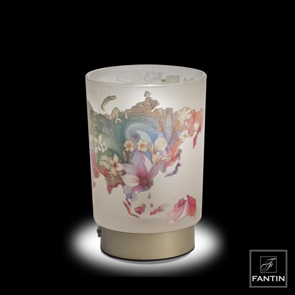 LAMPADA VETRO PLANISFERO RICARICA USB CM. Ø10XH15,5