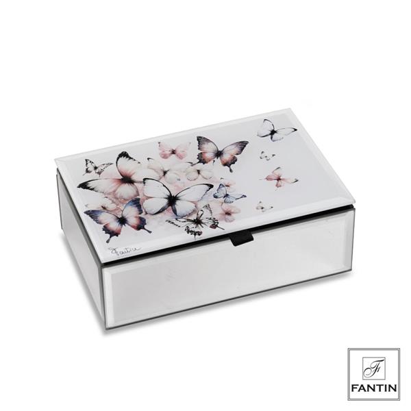 COFANETTO FARFALLE IN VOLO CM. 15X10XH5,5