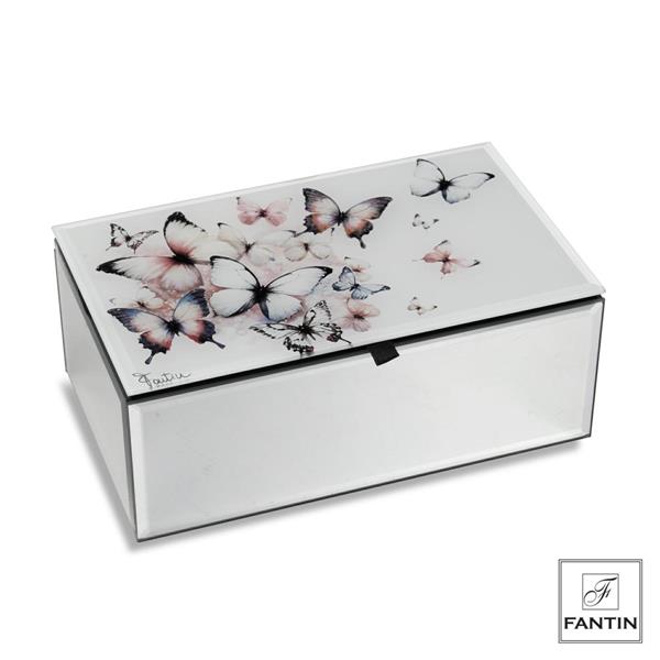 COFANETTO FARFALLE IN VOLO CM. 20X12XH8