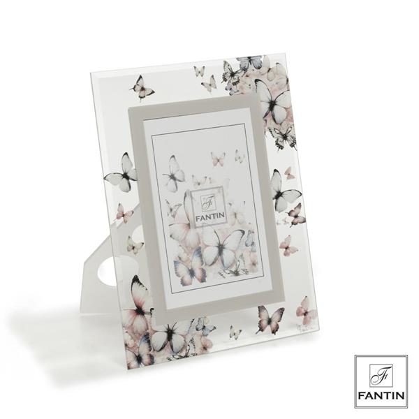 P.FOTO VETRO R.BIANCO 10X15 FARFALLE IN VOLO