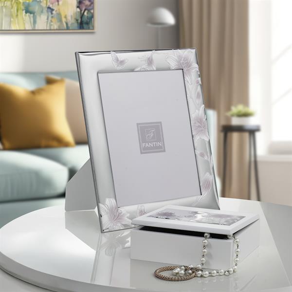 P.FOTO R.BIANCO 13X18 FIORI E FARFALLE