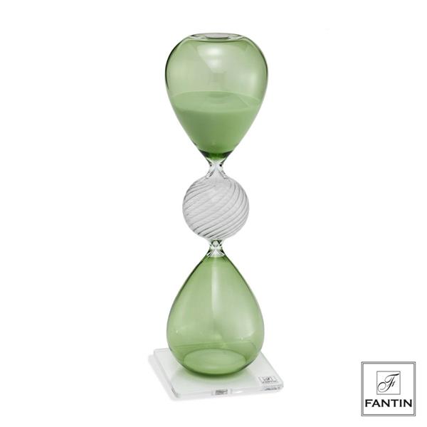 * CLESSIDRA VERDE SABBIA BIANCA CM. H30   30 MINUTI
