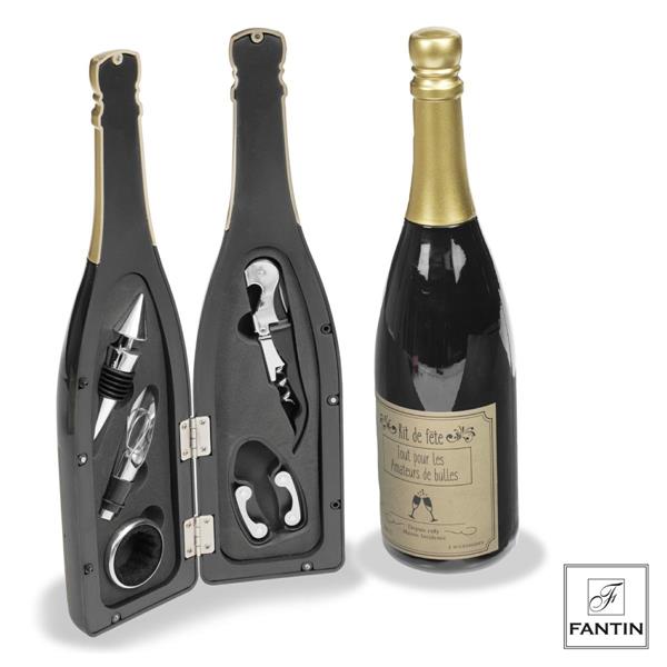SET BOTTIGLIA 5 ACC.VINO TAPPO-VERS-SALVAG-CAVAT-TAGL.CAPSCMØ8,5H32