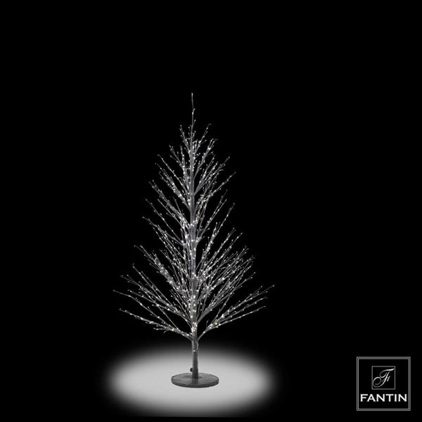 ALBERO DI NATALE NERO ABETE 1000 LED CM. H120