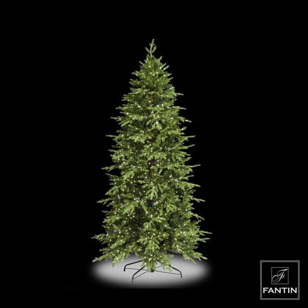 ALBERO DI NATALE PINO LUXURY SLIM 2500 LED - 3740 TIPS CM. Ø115 H210