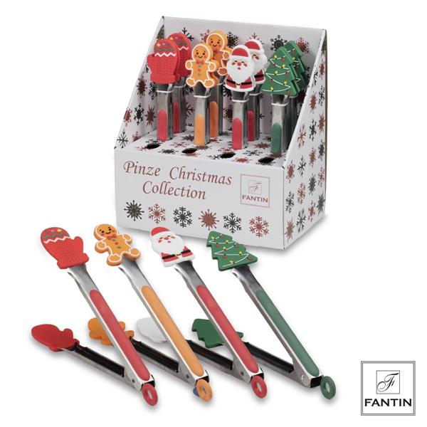 DISPLAY 12 PINZE NATALIZIE ASSORTITE (4 DECORI-3X) CM. 24,2X15,5XH26