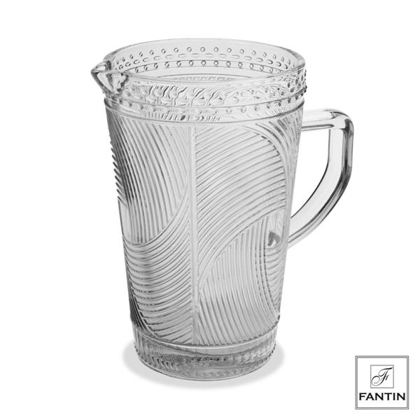 CARAFFA VETRO TRASPARENTE CM. H21  1,5L