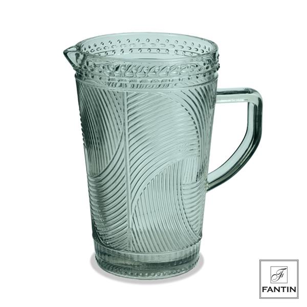 CARAFFA VETRO VERDE CM. H21  1,5L
