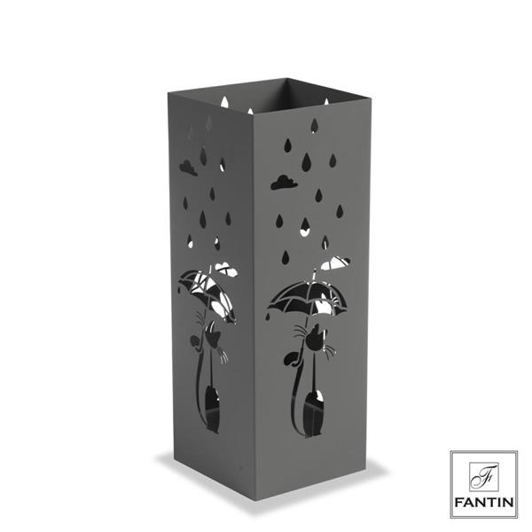 PORTA OMBRELLI GATTO C/OMBRELLO TORTORA CM.18X18XH49