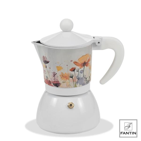 MOKA GIOIA FLOREALE INDUZIONE 3 TAZZE CM. 14X10XH17