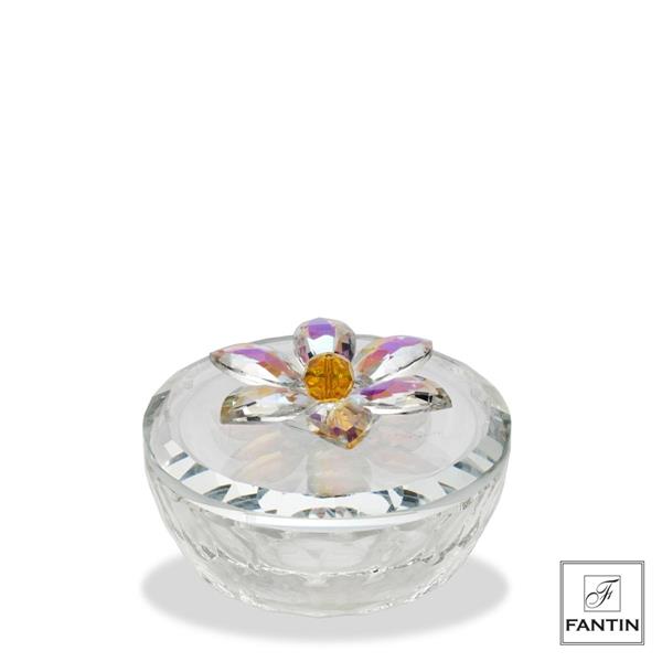 SCATOLA CRISTALLO FIORE Ø10XH7,2
